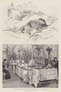 De overleden hertog van Clarence en Avondale door William Crimea Simpson